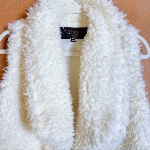 Ci Sono by Cavallini Faux Fur Vest w/ Pockets – Size S - Picture 2 of 11